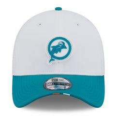 Miami Dolphins 2025 NFL Training Camp Throwback Logo 39THIRTY Flex Hat | NFL Sale