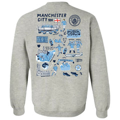 Manchester City Vive La Fete Women's Impressions Artwork Pullover Sweatshirt