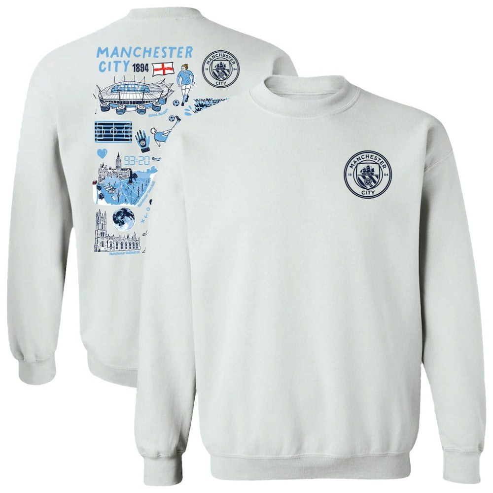 Manchester City Vive La Fete Women's Impressions Artwork Pullover Sweatshirt