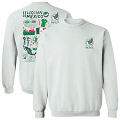 Mexico National Team Vive La Fete Women's Impressions Artwork Pullover Sweatshirt