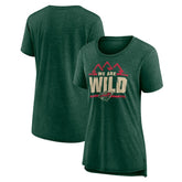 Minnesota Wild Women's Shout Out Tri-Blend T-Shirt - NHL T-shirts
