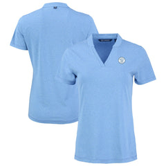 Milwaukee Brewers Cutter & Buck Forge Heathered Stretch Blade Top - MLB Tops