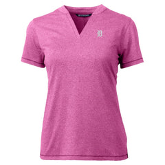 Detroit Tigers Cutter & Buck Forge Heathered Stretch Blade Top - MLB Tops