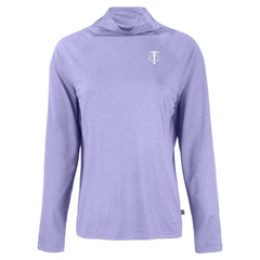 Minnesota Twins Cutter & Buck Women's Coastline Epic Comfort Eco Recycled Funnel Neck Pullover Top - MLB Pullover
