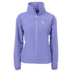 San Diego Padres Cutter & Buck Women's Charter Eco Recycled Full-Zip Jacket - MLB Jackets