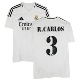 Roberto Carlos Real Madrid Autographed 2024-25 White Home Jersey