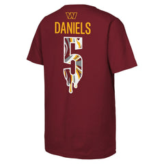 Washington Commanders Jayden Daniels Outerstuff Youth Mainliner Drip Player Name & Number T-Shirt | NFL Near me