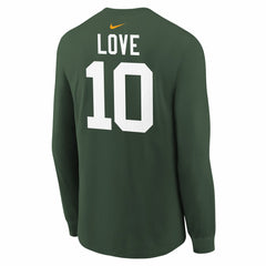 Green Bay Packers Jordan Love Youth Player Name & Number Long Sleeve T-Shirt | NFL New