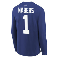 New York Giants Malik Nabers Youth Player Name & Number Long Sleeve T-Shirt | NFL Online