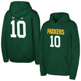 Green Bay Packers Jordan Love Outerstuff Mainliner Player Name & Number Hoodie | NFL Sale