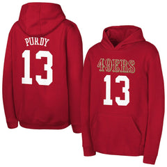 San Francisco 49ers Brock Purdy Outerstuff Mainliner Player Name & Number Hoodie | NFL Hot
