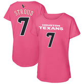 Houston Texans C.J. Stroud Outerstuff Girls Youth Player Name & Number T-Shirt | NFL On sale
