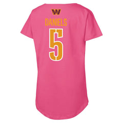 Washington Commanders Jayden Daniels Outerstuff Girls Youth Player Name & Number T-Shirt | NFL Discount