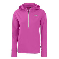Baltimore Ravens Cutter & Buck Women's Daybreak Eco Recycled Half-Zip Hoodie | NFL Hot