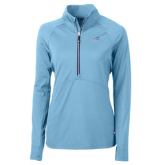 Buffalo Bills Cutter & Buck Women's Adapt Eco Knit Stretch Recycled Half-Zip Top | NFL New
