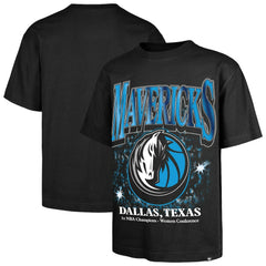 Black Dallas Mavericks '47 Past Champs Collection Flashbulb Foundation T-Shirt sale | NBA