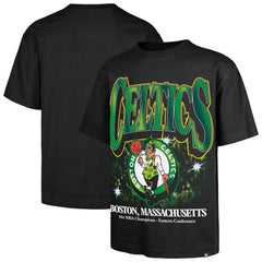 Black Boston Celtics '47 Past Champs Collection Flashbulb Foundation T-Shirt | NBA