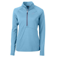 Detroit Lions Cutter & Buck Women's Adapt Eco Knit Stretch Recycled Half-Zip Top | NFL Hot
