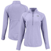 New England Patriots Cutter & Buck Women's Peshastin Eco Fleece Recycled Half-Zip Top | NFL Discount