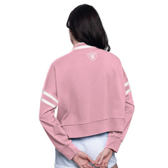Las Vegas Raiders Starter Women's Power Play Cropped Pullover Sweatshirt | NFL On sale
