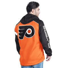 Philadelphia Flyers G-III Sports by Carl Banks Lateral Half-Zip Hoodie Jacket - NHL Hoodies