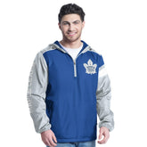 Toronto Maple Leafs G-III Sports by Carl Banks Lateral Half-Zip Hoodie Jacket - NHL Hoodies