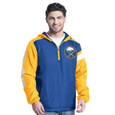 Buffalo Sabres G-III Sports by Carl Banks Lateral Half-Zip Hoodie Jacket - NHL Hoodies