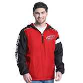 Detroit Red Wings G-III Sports by Carl Banks Lateral Half-Zip Hoodie Jacket - NHL Hoodies