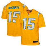 Los Angeles Chargers Ladd McConkey Youth Alternate Charger Power Game Player Jersey | NFL Outlet