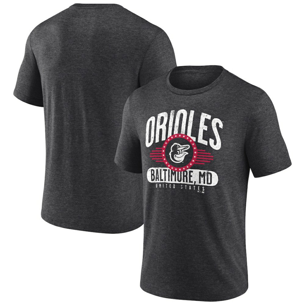 Baltimore Orioles Badge of Honor Tri-Blend T-Shirt - MLB T-shirts