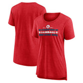 Boston Red Sox Women's Power Swing Tri-Blend T-Shirt - MLB T-shirts