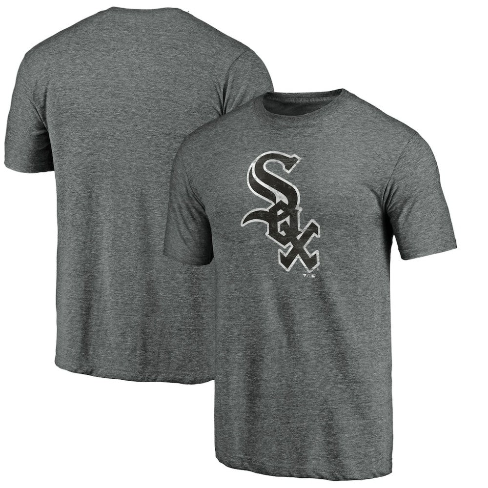 Chicago White Sox Weathered Official Logo Tri-Blend T-Shirt - MLB T-shirts