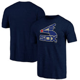 Chicago White Sox Cooperstown Official Logo Tri-Blend T-Shirt - MLB T-shirts