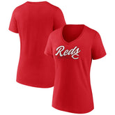 Cincinnati Reds Women's One And Only V-Neck T-Shirt - MLB T-shirts