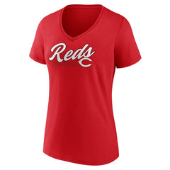 Cincinnati Reds Women's One And Only V-Neck T-Shirt - MLB T-shirts
