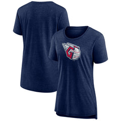 Cleveland Guardians Women's Weathered Official Logo Tri-Blend T-Shirt - MLB T-shirts