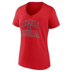 Los Angeles Angels Women's Victory Script V-Neck T-Shirt - MLB T-shirts