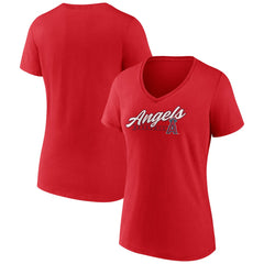 Los Angeles Angels Women's One And Only V-Neck T-Shirt - MLB T-shirts