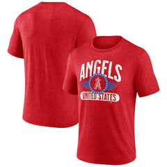 Los Angeles Angels Badge of Honor Tri-Blend T-Shirt - MLB T-shirts