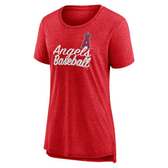 Los Angeles Angels Women's Practice Time Tri-Blend T-Shirt - MLB T-shirts