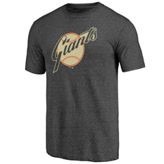 San Francisco Giants Cooperstown Official Logo Tri-Blend T-Shirt - MLB T-shirts