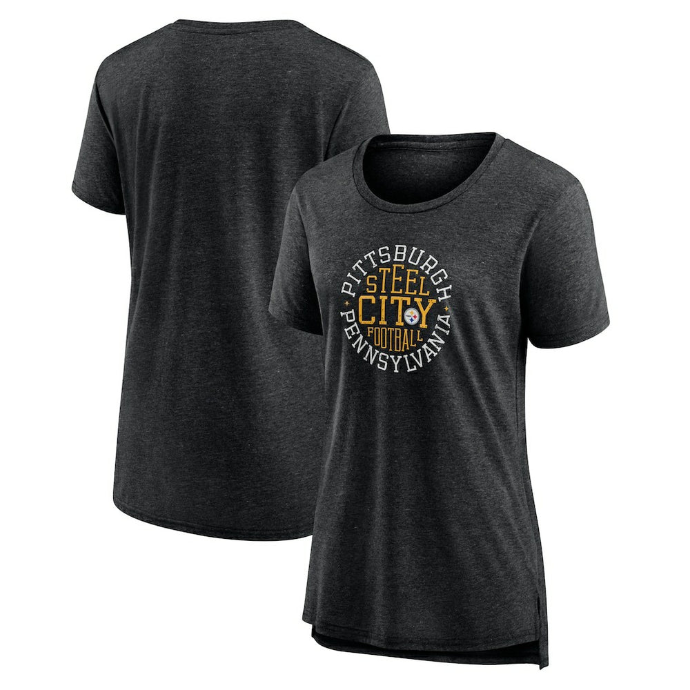 Pittsburgh Steelers Women's Steel City Tri-Blend T-Shirt | NFL Online