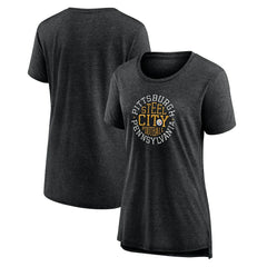 Pittsburgh Steelers Women's Steel City Tri-Blend T-Shirt | NFL Online