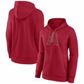 Arizona Diamondbacks Women's Distressed Team Pullover Hoodie - MLB Hoodies