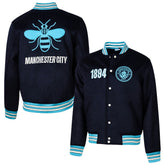 Manchester City Sport Design Sweden Free Kick Wool Varsity Jacket