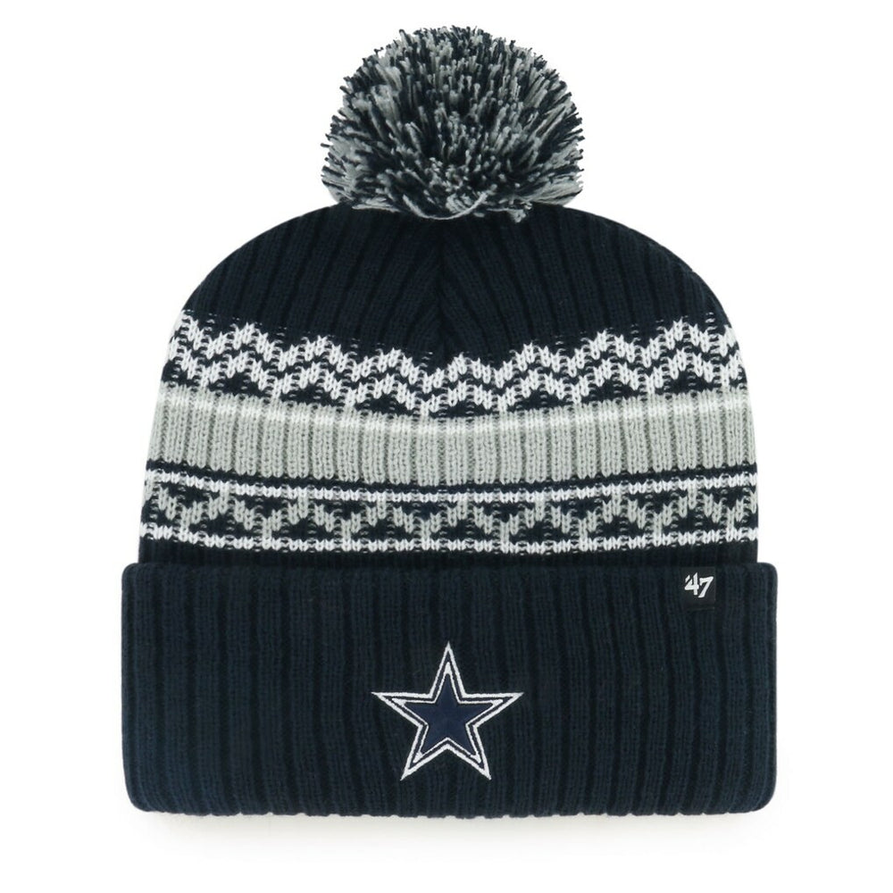 Dallas Cowboys '47 Youth Polar Vortex Cuffed Knit Hat with Pom | NFL Online