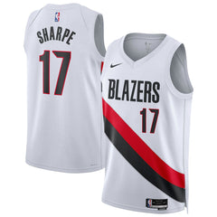 White Shaedon Sharpe Portland Trail Blazers Unisex Swingman Player Jersey | NBA