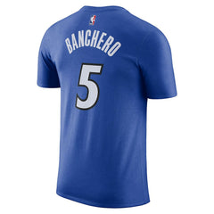 Blue Paolo Banchero Orlando Magic Icon Edition Name & Number T-Shirt | NBA