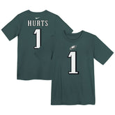 Philadelphia Eagles Jalen Hurts Preschool Player Name & Number T-Shirt | NFL Online