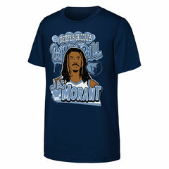Navy Ja Morant Memphis Grizzlies Outerstuff Youth Baller T-Shirt | NBA